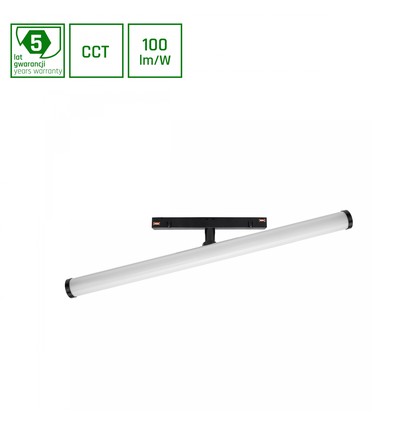 12W Dimmbar SHIFT Beam Schienenstrahler Ø28x40x7,5mm - 150°, CCT, Schwarz, Zigbee