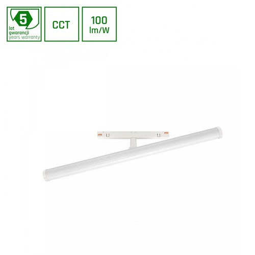 12W dimmbar SHIFT Smart Beam Schienenstrahler - 150°, CCT, weiß, Ø28x40x7.5cm, Zigbee