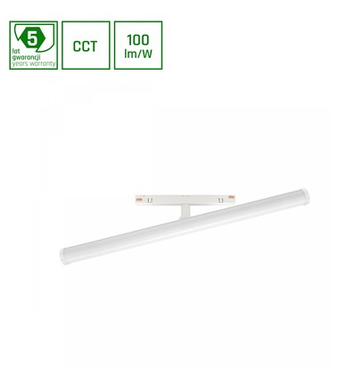 12W dimmbar SHIFT Smart Beam Schienenstrahler - 150°, CCT, weiß, Ø28x40x7.5cm, Zigbee