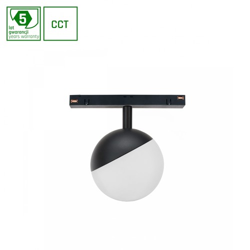5W dimmbar SHIFT SMART Schienenstrahler Ø100x130mm - 165°, CCT, Schwarz, Zigbee