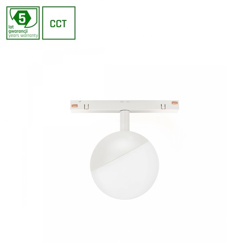 5W dimmbar SHIFT Smart-Schienenstrahler Ø100x130mm - 165°, CCT, Weiß, Zigbee