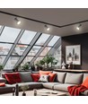 MADARA SCANDI 3-Phasen Schienenspot für GU10 - Schwarz, Aluminium, ohne Leuchtmittel, 3F4W