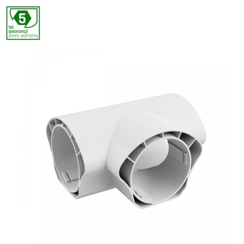 Limea Vario T-Verbinder für wasserdichte Leuchten - Weiß, 5 Jahre Garantie, 120x60x70 mm