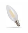 E14 5,5W LED Kerzenlampe - Filament, Klarglas, 700lm, 2700K, C35