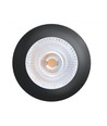 LEDlife Unni68 Möbel-Einbaustrahler - Loch: Ø5,6 cm, Maße: Ø6,8 cm, RA95, schwarz, 12V DC
