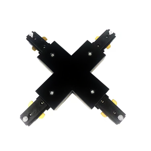LEDlife X-Verbinder für Schienenspots - Schwarz, 1-phasig, 1F3W