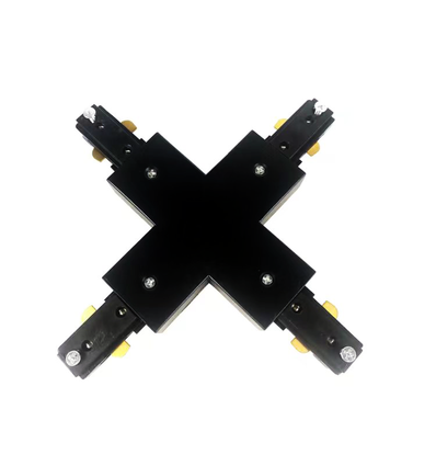 LEDlife X-Verbinder für Schienenspots - Schwarz, 1-phasig, 1F3W