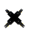 LEDlife X-Verbinder für Schienenspots - Schwarz, 1-phasig, 1F3W