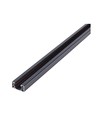 LEDlife 1 Meter Schiene für Schienenstrahler - Schwarz, 1-phasig, 1F3W, komplett mit Anschluss und Endkappe