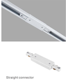 LEDlife Schienenstrahler Adapter - Weiß, 1-phasig, 1F3W