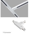 LEDlife T-Verbinder für Schienenspots - Schwarz, 1-phasig, 1F3W
