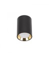 CHLOE mini P20 rund - ohne Lichtquelle, Gehäuse schwarz, Ring gold, Rand schwarz