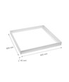 60x60 Aufbaurahmen für LED Panel - Weiß, Höhe 4,5-5cm, für Algine Leuchten
