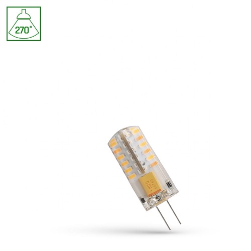 LED 2W G4 - 12V, Säule, Silikon, Warmweiß, Spectrum