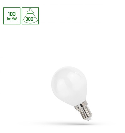 E14 4W LED Tropfenlampe - 100lm/W, P45, Kugelform