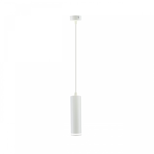 Madara GU10 Pendelleuchte mit Ring - Weiß, 1m Kabel, Ø55x200mm, IP20, ohne Leuchtmittel