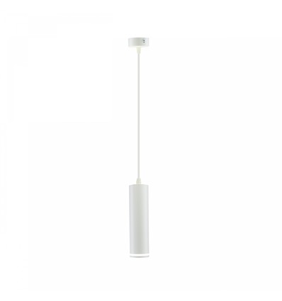 Madara GU10 Pendelleuchte mit Ring - Weiß, 1m Kabel, Ø55x200mm, IP20, ohne Leuchtmittel