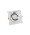 GU10 Maxi Uno Einbaustrahler für AR111 - Weiß, 186x186 mm, IP20, ohne Leuchtmittel