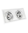 GU10 x2 AR111 MDD MAXI DUE Einbaustrahler - Weiß, Aluminium, 186x336 mm, ohne Leuchtmittel