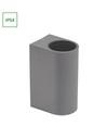 Parete GU10 Wandleuchte mit Up/Down Licht - IP54 Außen, für 2x GU10 Leuchtmittel, schwarz, rund