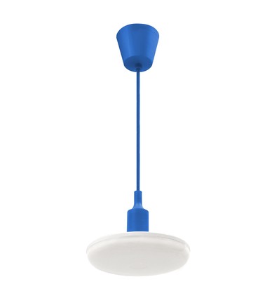 18W ALBENE ECO LED Leuchtmittel - 1400lm, IP20, warmweiß, weiß mit blauem Kabel