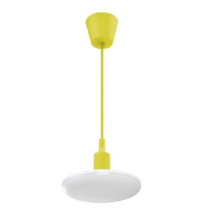 18W Albene Eco LED Pendelleuchte, Gelb - 1400lm, 3000K, warmweiß, dekorative Deckenleuchte