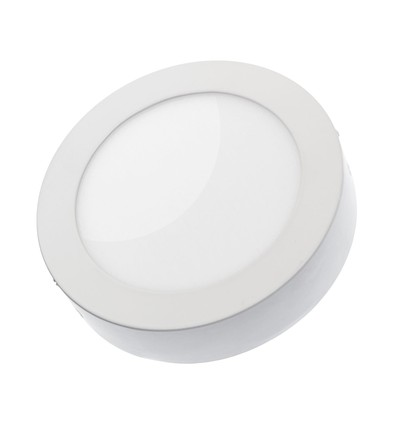 12W Ø17cm LED Einbaupanel - 6000K, weißer Rand, 120 Grad, IP20 Innenbereich