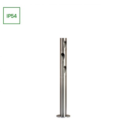 3W Ø4,2cm Außen-Gartenlampe - IP54, rund, warmweiß, Höhe 40cm, inkl. Leuchtmittel