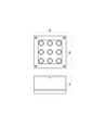 9W LED Einbauspot - 3000K (Warmweiß), IP44