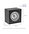 Quadratischer AR111 Aufbauspot - Schwarz, Aluminium, 145x145mm, schwenkbar, ohne Leuchtmittel