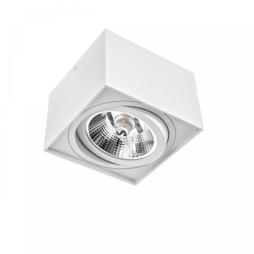 GU10 Chloe AR111 - IP20, quadratisch, weiß, ohne Leuchtmittel