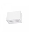 Chloe Duo 2xGU10 Deckenspot - Rechteckig, Aluminium, IP20, ohne Leuchtmittel