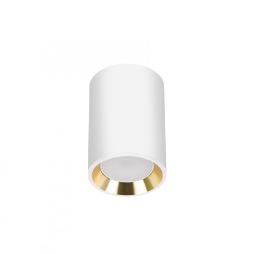 CHLOE Mini P20 Rund - Gehäuse weiß, Ring gold, Rand weiß, Ohne Lichtquelle