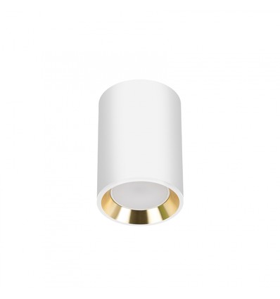 CHLOE Mini P20 Rund - Gehäuse weiß, Ring gold, Rand weiß, Ohne Lichtquelle