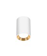 CHLOE Mini P20 Rund - Gehäuse weiß, Ring gold, Rand weiß, Ohne Lichtquelle