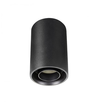 CHLOE SPOT GU10 AUFBAU IP20 RUND SCHWARZ SCHWENKBAR