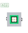 FIALE 4LED 4x1W 30° 230V - Quadratisch, Warmweiß, LED, Spot, Grüner Rahmen