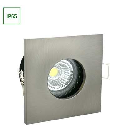 Fiale IV GU10 - Quadratisch, Silber, IP65, Ohne Leuchtmittel