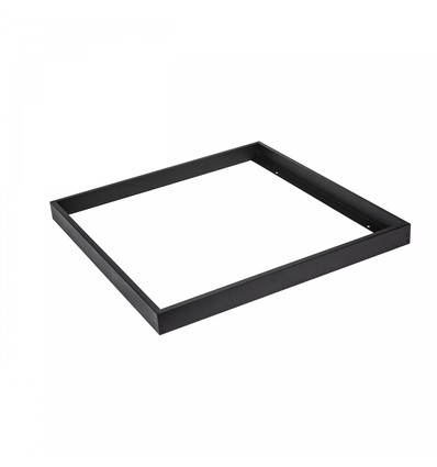 60x60 Aufbaurahmen für LED Panel, schwarz - 600x600x50 mm, Aluminium