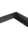 60x60 Aufbaurahmen für LED Panel, schwarz - 600x600x50 mm, Aluminium