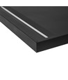60x60 Aufbaurahmen für LED Panel, schwarz - 600x600x50 mm, Aluminium