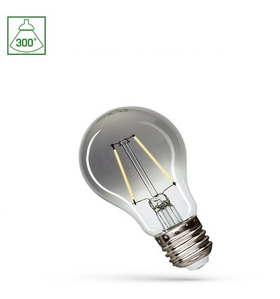 E27 2,5W LED Leuchtmittel - A60, Modernshine, schwarzer Effekt, 150lm, 270°