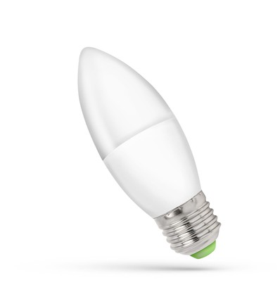 6W LED Kerzenlampe - C37, 160 Grad, 230V, E27