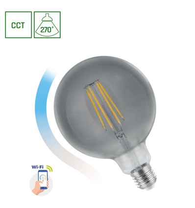 E27 4,9W LED Globe - G95, große Kugelform, für offene Leuchten