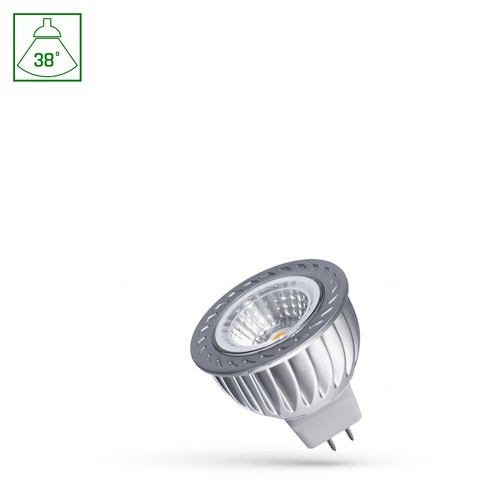 MR16 LED 12V 4W - COB, 38 Grad, Warmweiß, mit Glas, Spectrum