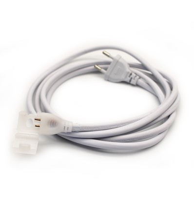 2m Stecker für 230V LED-Streifen (Typ X-2) - Inkl. Endkappe, 230V