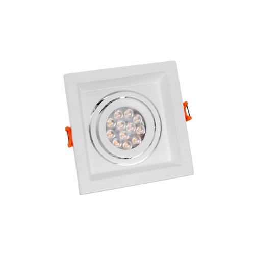 MDD MINI GU10 Einbaustrahler - quadratisch, weiß, ohne Leuchtmittel