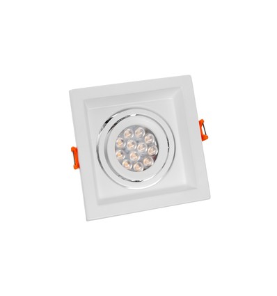 MDD MINI GU10 Einbaustrahler - quadratisch, weiß, ohne Leuchtmittel