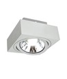 AR111 GU10 Aufbaustrahler, weiß - Quadratisch, verstellbar, 14,5 x 14,5 x 8,5 cm, ohne Leuchtmittel