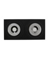 Mirora AR111 X2 Doppel-Aufbaustrahler - Schwarz, rechteckig, verstellbar, für 2x GU10, 29,3 x 14,5 cm